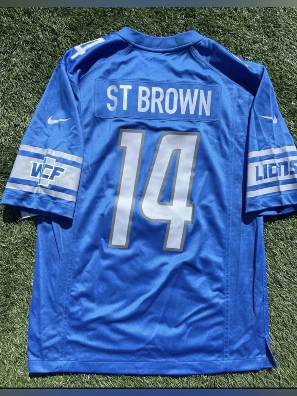 Amon-Ra St. Brown Detroit Lions Men's Nike NFL Jersey Size Large | #14